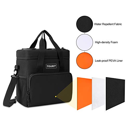 Image of TOURIT Small Soft Cooler Bag Insulated, 24 /35 /46-Can Lunch Cooler Bag, Ice Chest, 14.6 /24 /32L Leakproof & Portable Coolers for Picnic, Beach, Camping, Work, Travel, Trip