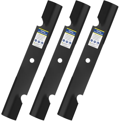 GICOOL 482878 Mower Blades for Scag Tiger Cub Wildcat Turf Tiger 36 52 Deck Lawn Mower Replace Ferris 21227S 5101756s 5021227 Scag 482462 481711 48108 Encore 481707(3 Pack)