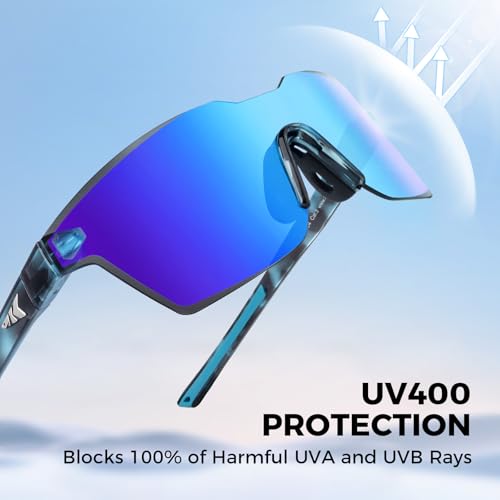 Image of KastKing Tarkio Polarized Fishing Sunglasses, One Piece PC Lens Rimless