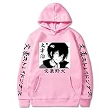 Colección Tokyo Manji - Hoodie Urbano Keisuke Baji X Kazutora Hanemiya, Algodón Mixto para Estilo Diario (Rosado,3XL)