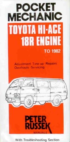 Toyota Hi-ace, 18R engine Paperback – 1 Oct. 1981