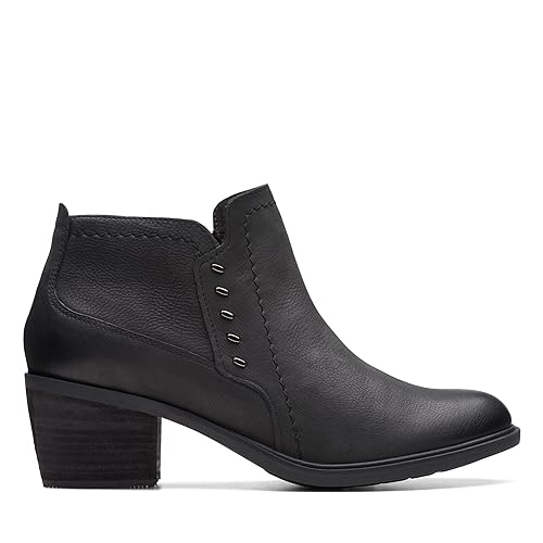 Image of Clarks 261752574050 Neva Lo Black Leat Ladies' M075