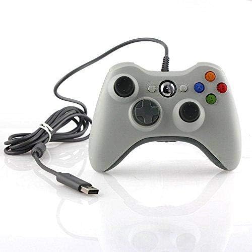 Althemax Wired Corded USB Game Pad Joysticks Controller For Microsoft xBox 360 PC Windows 10 White