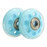 SageFurned 4er Set Gepäckrollen Ersatz 50x20mm, Robuste Kunststoff-PU-Räder mit 8mm Innenloch für Koffer Scooter Möbelwagen, Einfach zu Montieren