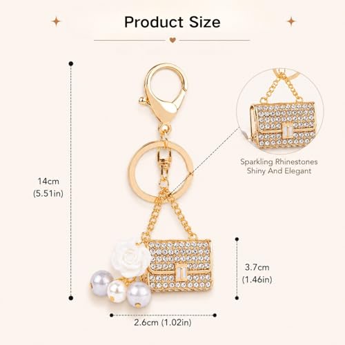 Image of Mini Bag Keychain, Bag Charms for Handbags, Cute Pendant Accessory for Keys Purse, Everyday Charm for All Occasions, Bag Charms for Women