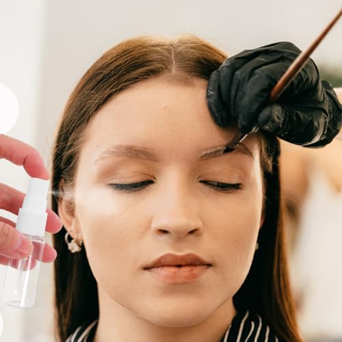 NOLITOY 40 Pcs Spray Bottles Clear Glass Perfume Bottles, Refillable Fine Mist Perfume Atomizer Portable Empty Sample Containers for Cleaning, Essential Oils, Travel (20 ml)3