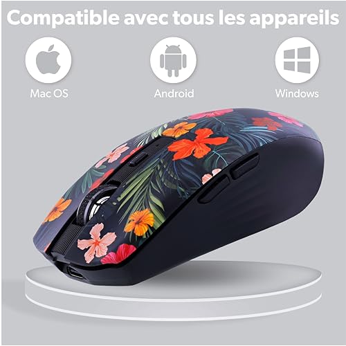 Clavier et souris sans fil rechargeables multi-appareils Bluetooth Mac Windows
