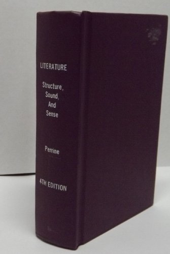 Literature: Structure, sound, and sense 0155511068 Book Cover