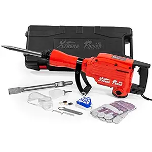 XtremepowerUS 2200Watt Heavy Duty Electric Demolition Jack Hammer Concrete Breaker W/Case Gloves