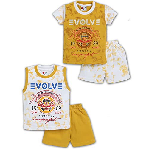 Image of Mars Infiniti Multicolor Half T Shirt and shorts combo set