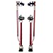Drywall Stilts - 18-30-inch Aluminum Spring Loaded Stilts with A Locking Heel Strap for Construction, Painting, and Finishing by Pentagon Tools (Red)