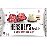 HERSHEY'S Peppermint Bark Bells, Christmas Candy Bag, 9 oz