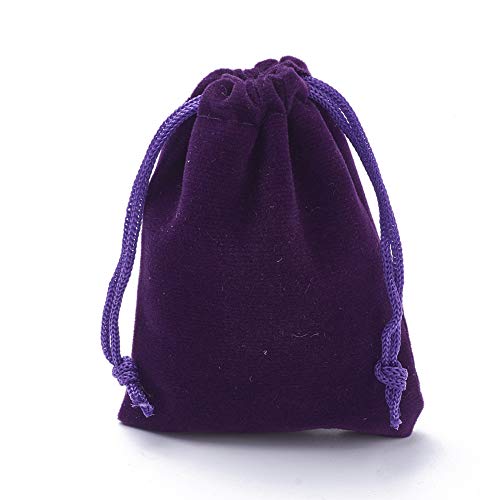 10 unidades de bolsas de veludo com cordão retangular índigo, sacos de presente de doces, festas de Natal, lembrancinhas de casamento, bolsas de armazenamento com cordão de cordão para brindes de