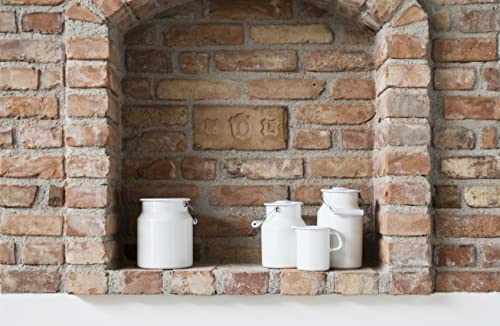 Pot à lait avec couvercle 19.2 cm blanc cassé pour réchauffer et conserver