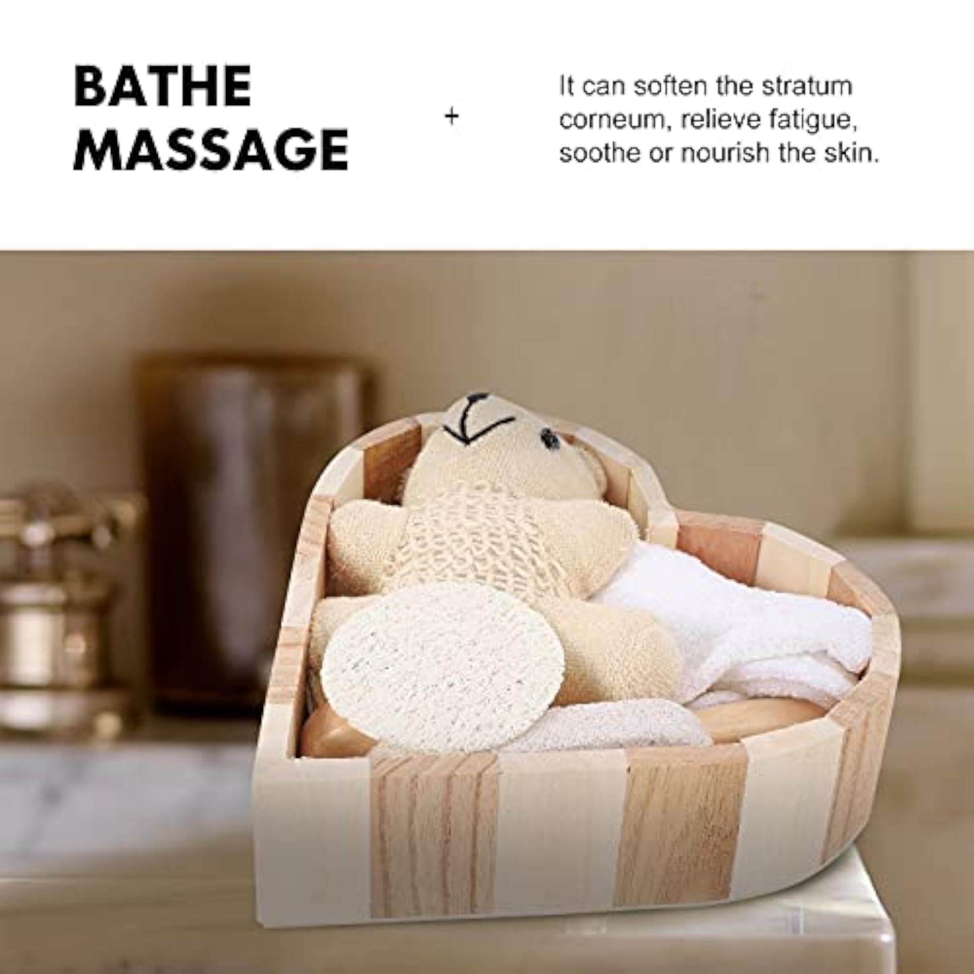 Heart-Shaped Gift Box Bathing Set for Home Use