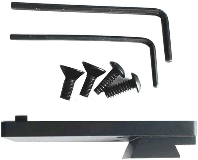 Red Dot Scope Mount Plate for 1911 with Novak, Compatible with Vortex Viper Venom Docter Noblex Sights, Aluminum, Black