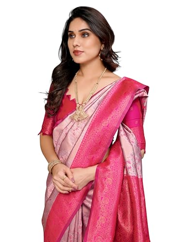 Image of Avantika Fashion Women's Kanjivaram Style Soft Silk Banarasi Sarees With Blouse Piece For Women
