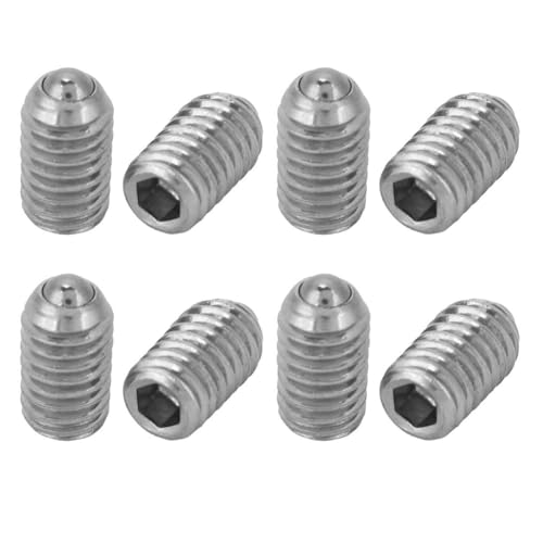 M6*10 Spring Ball Plunger Screw, 20pcs Allen Locating Stainless Steel Ball Point Plunger Screw Fastener - Image 4
