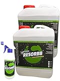 RESORBB® UF 2000 Geruchsentferner 2 x 2,5 l. + leere Sprühflasche Ein geruchsneutraler, effizienter Geruchsentferner