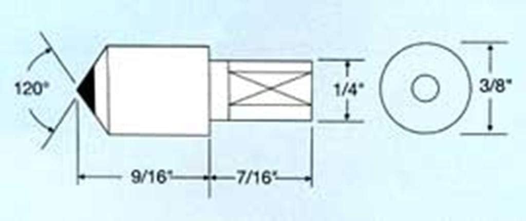 Diamond Rockwell HRC-3 Indenter for Hardness Tester Diamond Indenter 120 Degree for Rockwell Hardness Tester