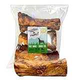 BULLYSTICKS & MORE Jumbo Marrow Bones (3 Count) - Extra Large Bones for Dogs - Meaty Filled Dog Bones