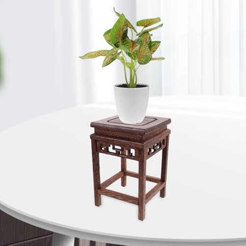 Support en bois pour pot de fleur style chinois antique - 8