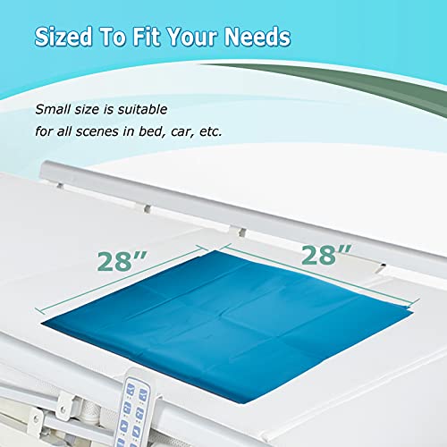 Image of [LOSCHEN] Tubular Slide Sheet for Patient Transfer, Sliding Draw Sheets to Assist Moving Elderly - for Cars, Vehicles, Wheelchairs and Bed Transfers - Hospitals & Home Care (Green, 28 inchx28 inch(72x72cm))