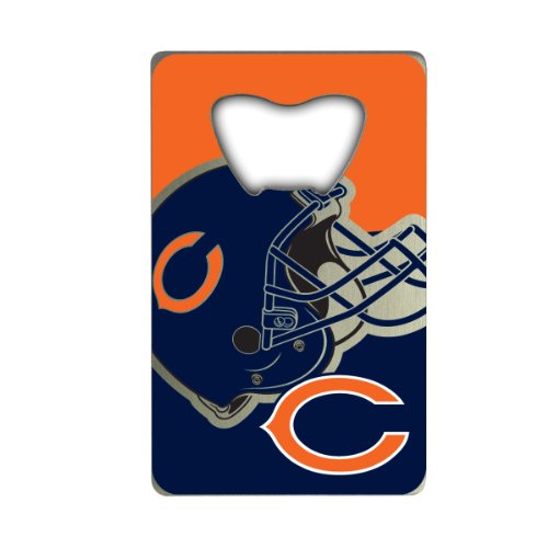FANMATS 62547 Chicago Bears Credit Card Style Bottle Opener - 2” x 3.25