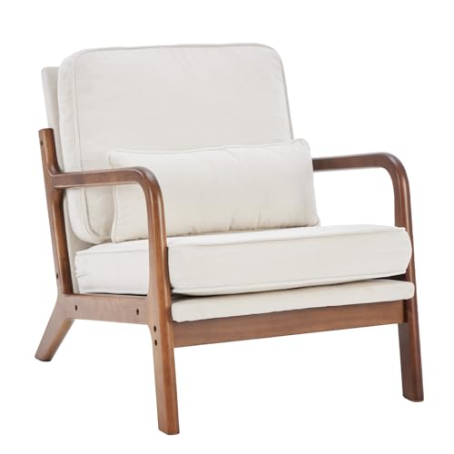 DUMOS Mid Century Modern Chair, Accent Chair with Arms and