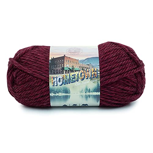 Image of Lion Brand Yarn 135-219 Hometown Yarn, North Folk Merlot (1 Skein)