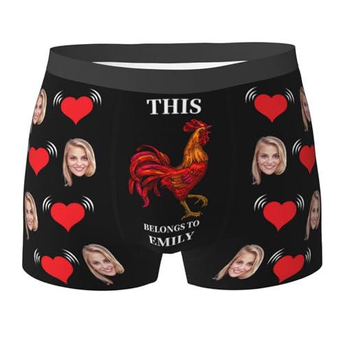 Custom Underwear for Men, Custom Funny Men's Underwear with Face, Gifts for Boyfriend & Husband, X-Large