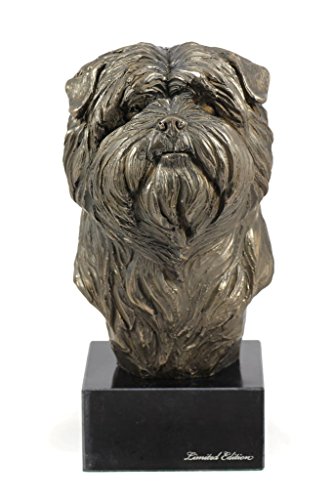 Art-Dog Dog Marble Statue - Unique Edition ArtDog Collection - Handmade Cold Cast Bronze Sculpture for Dog Lovers Indoor– Dog Figurine – Statue Affenpinscher