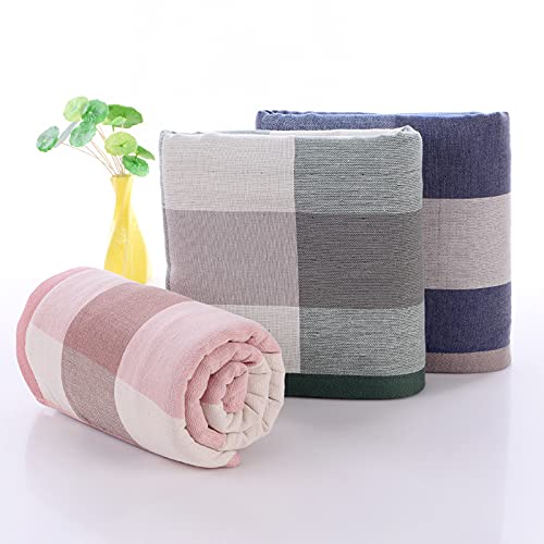 Toallas de mano absorbentes de algodón súper suave de gasa en rosa claro 3