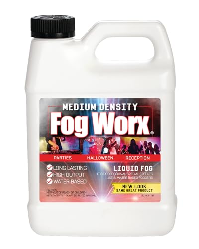 FogWorx Fog Juice - 1 Quart of Premium Odorless Fog Fluid (32 oz) - Medium...