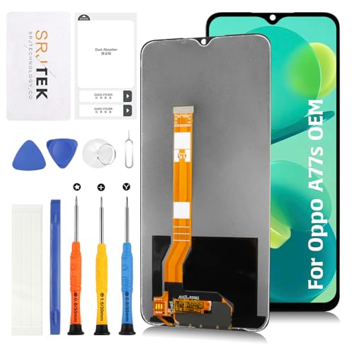 SRJTEK for Oppo A77s 6.56C` tpl ʌp wIWi OEMxLCDXN[fBXvC LCDfBXvC Cpp[c SIMt[ CPH2473Ή