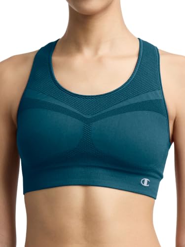 Image of Champion Women's The Infinity Racerback Sports Bra, Moderate Support, Seamless, Moisture-Wicking