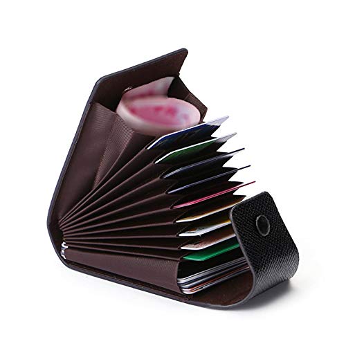 ZhungZaoh Kleines Portemonnaie, Leder, Visitenkartenetui mit Münzfach & RFID-Schutz, kleines dünnes praktisches Portemonnaie/Geldbörse Kreditkartenetui Herrenbrieftasche Ledergeldbörse Cover