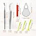 Frinovalt Tick Remover Tool Kit,Tick Tweezers Remover Tool Kit for Dogs Cats Pets,2Pcs Stainless Steel Ticks Tweezers+1 Removal Tick Key,4 Pack Quick & Safe Ticks Removal Tools,Easy to Use