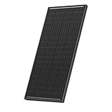 WERCHTAY 100 Watt Solar Panel, 12V Monocrystalline PV Module 25% High-Efficiency for Home RV Rooftop Boat Caravan Cabin Farm Off-Grid Applications, Single Panel (1 Pack 100W, Black)