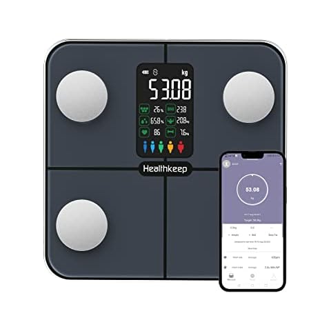 Körperfettwaage Personenwaage Digital Waage mit Körperfett und Muskelmasse Cover