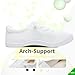 AISFAESㅤ Mesh Slip On Shoes Women Comfort Knit Slip On Loafer Casual Fashion Sneaker Lightweight and Breathable Walking Flats(White,US8)