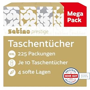 Satino Prestige Taschentücher 4-lagig Mega Pack