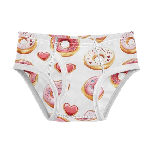 Wusikd Doughnuts Boys' Underwear Cotton Hearts Boys Briefs Soft Toddler Underwear 2T