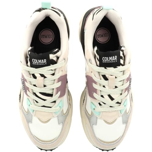 Zapatillas urbanas Colmar Garner ZOE en combinación White-Black-Multicolor talla 39 2