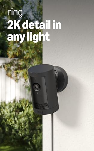 Ring Outdoor Cam Plus, Plug-In (newest model), Home or business s...