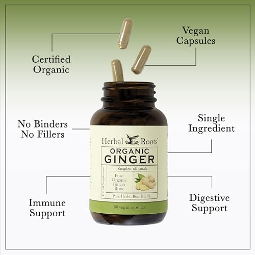 Herbal Roots Ginger Supplement | Organic Ginger Root Capsules thumb #2