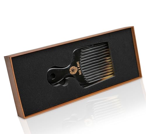 Peine premium antiestático de asta de buey miniatura 3
