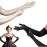 Diseño: El mitones mujer luce un diseño retro que combina a la perfección la elegancia clásica. Ya sea con el delicado romanticismo del champán o la serena elegancia del negro, es lo suficientemente versátil como para complementar cualquier estilo. Además, el diseño guantes largo es ergonómico, con dedos y palmas naturalmente curvados que se adaptan perfectamente a las curvas de la mano.