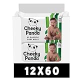 The Cheeky Panda Bamboo Biodegradable Baby Wipes Multipack | 99% Purified Water, Suitable for Sensitive Skin | Dermatologically Tested