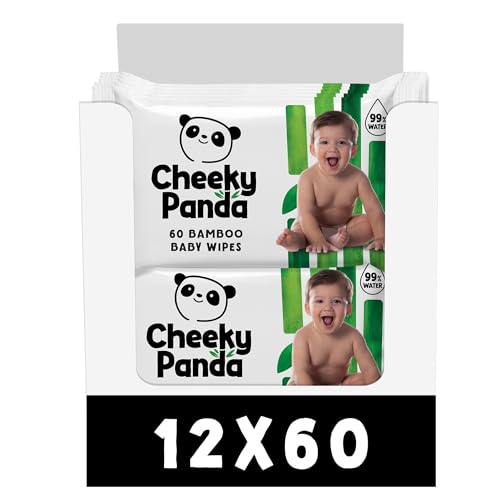 The Cheeky Panda Bamboo Biodegradable Baby Wipes Multipack | 99% Purified Water Suitable for Sensitive Skin | Dermatologically Tested